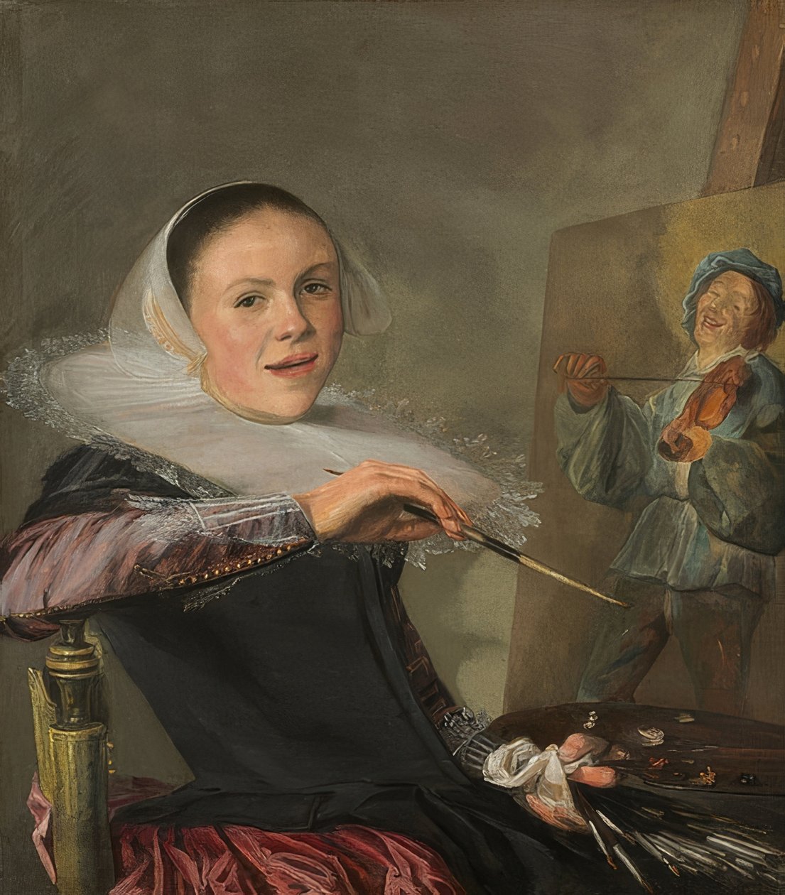 Zelfportret. Rond 1630 door Judith Leyster