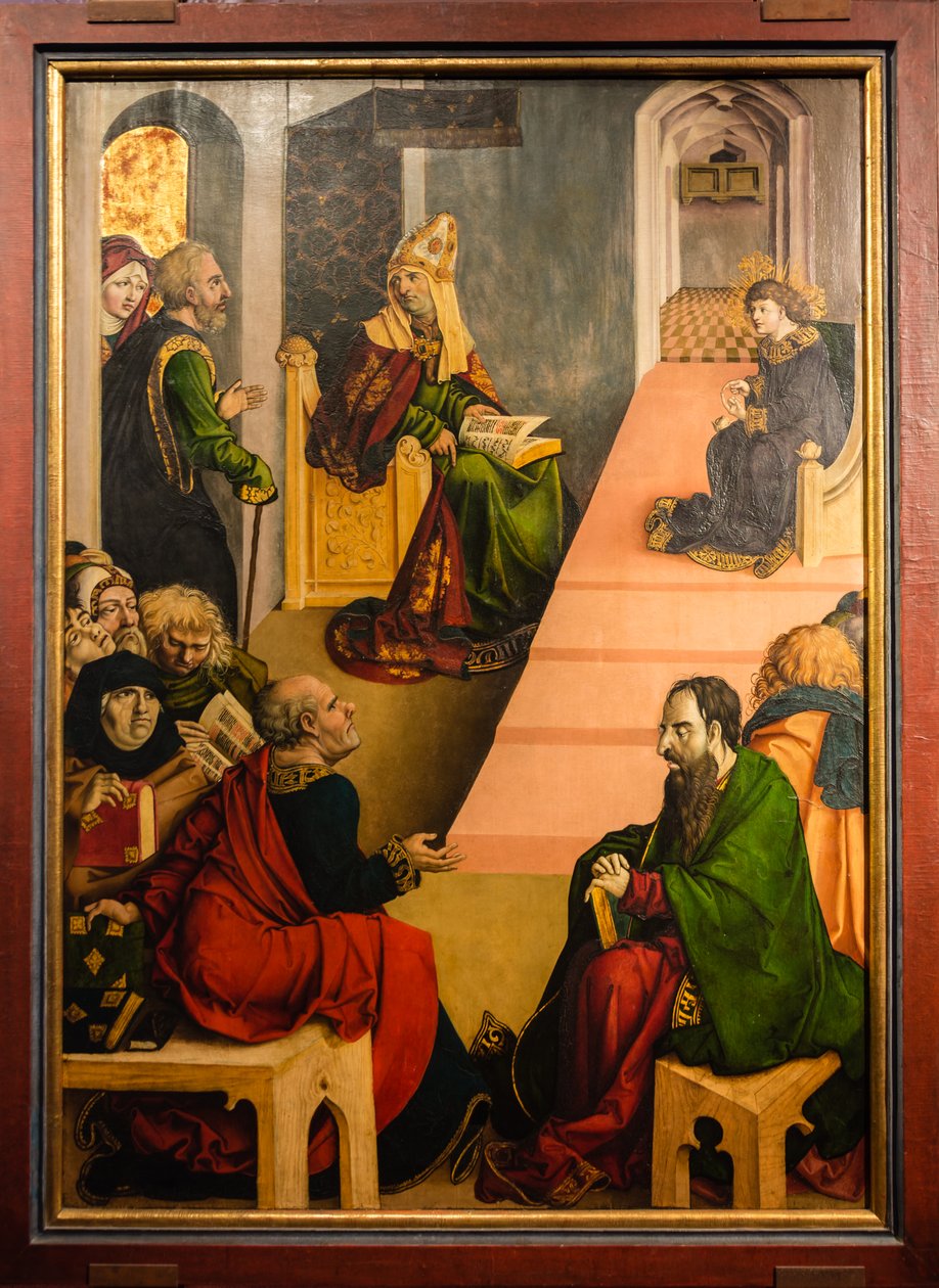 Jezus onder de dokters door Jörg Breu the Elder