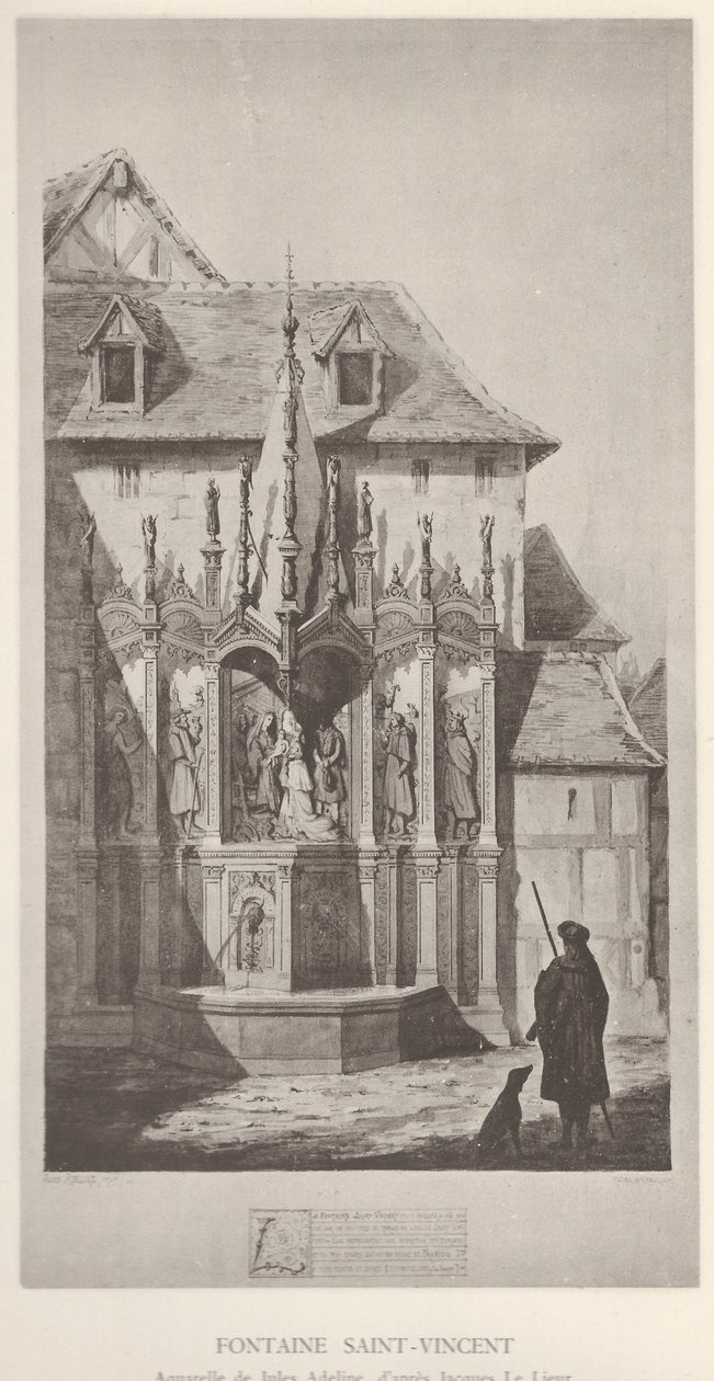 Fontein Saint-Vincent door Jules Adeline