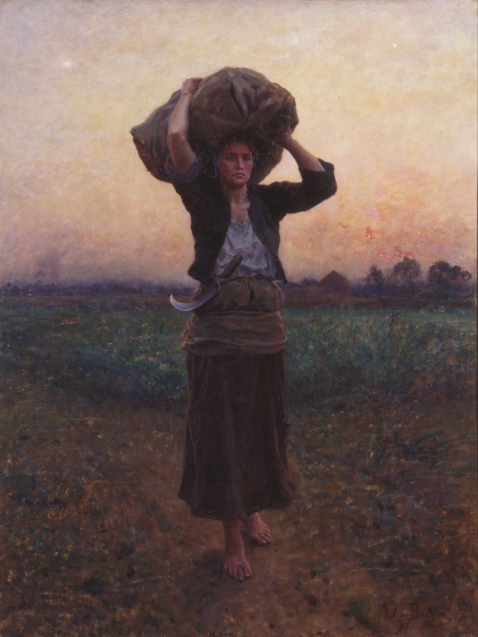 Herderster door Jules Breton