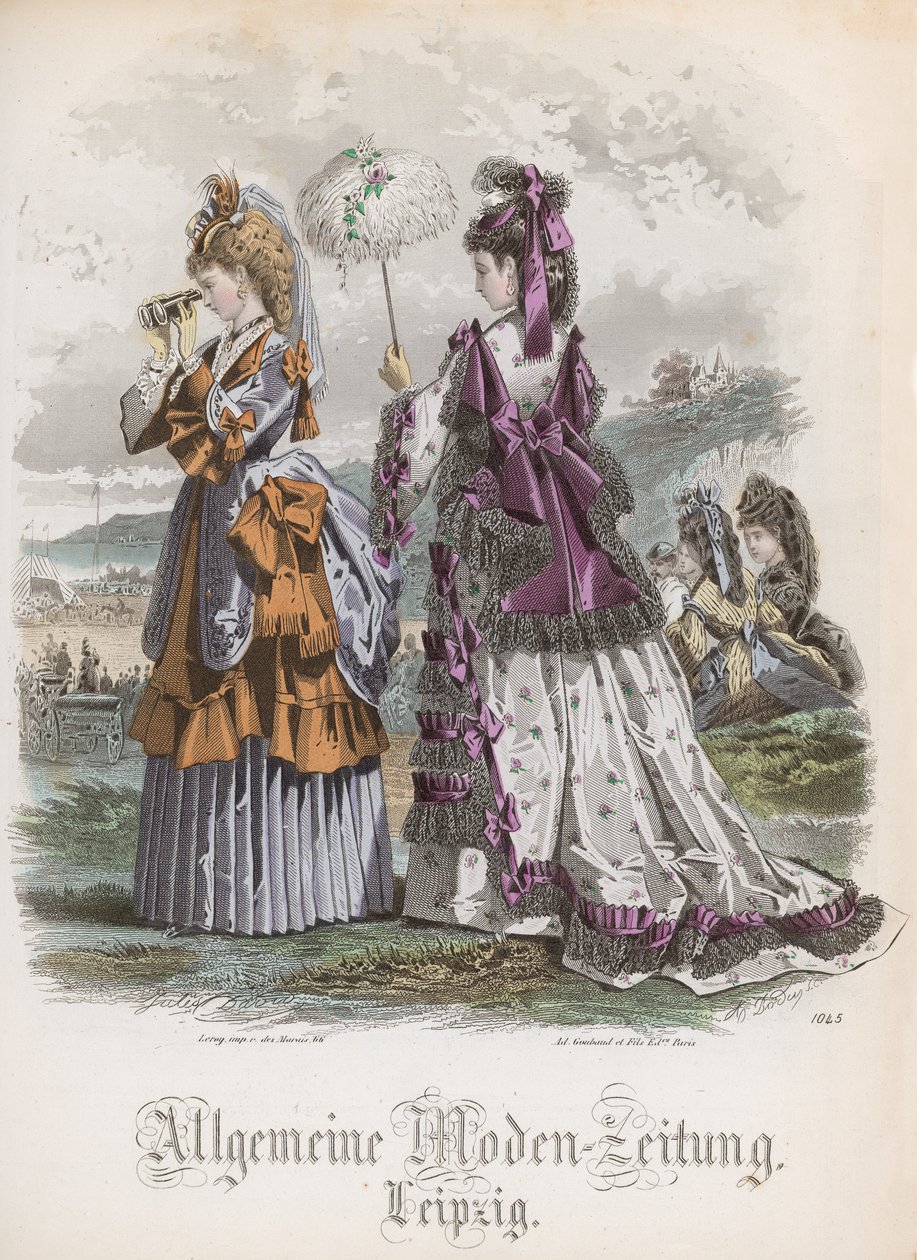 Twee dames, modeplaat uit de 