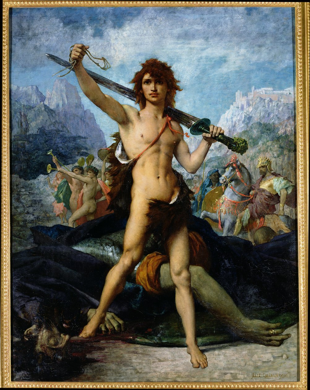 David Triomfantelijk, 1874 door Jules Elie Delaunay