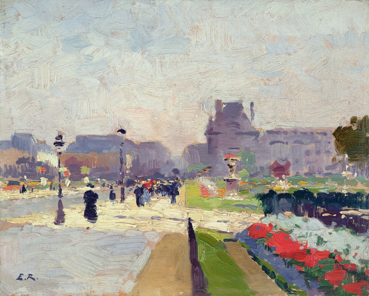 Avenue Paul Deroulede, Tuileries, Parijs door Jules Ernest Renoux