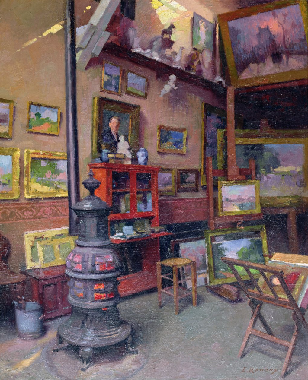 Het Atelier 50, rue Saint-Didier door Jules Ernest Renoux