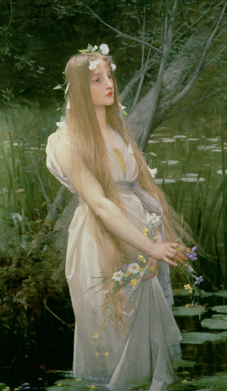 Ophelia door Jules Joseph Lefebvre