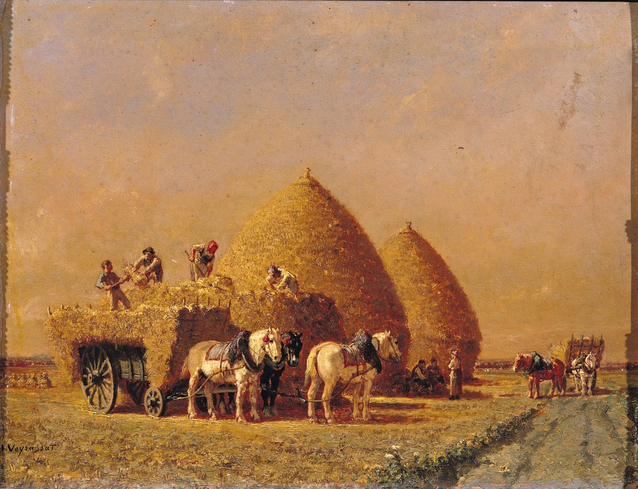 De kar laden door Jules Veyrassat
