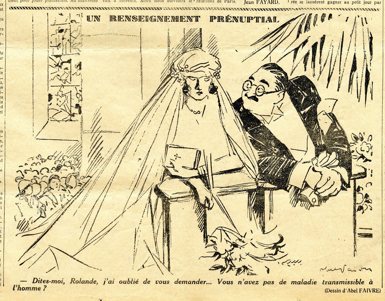 Candide, Satirisch in N & B door Jules Abel Faivre