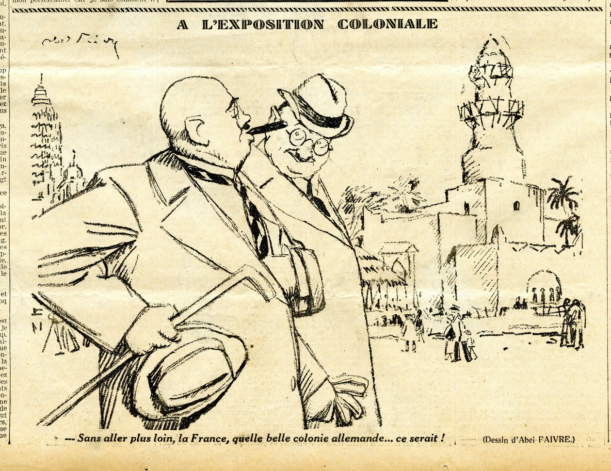 Candide, Satirisch in ZW door Jules Abel Faivre