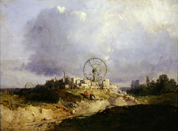 De Steengroeve door Jules Achille Noel
