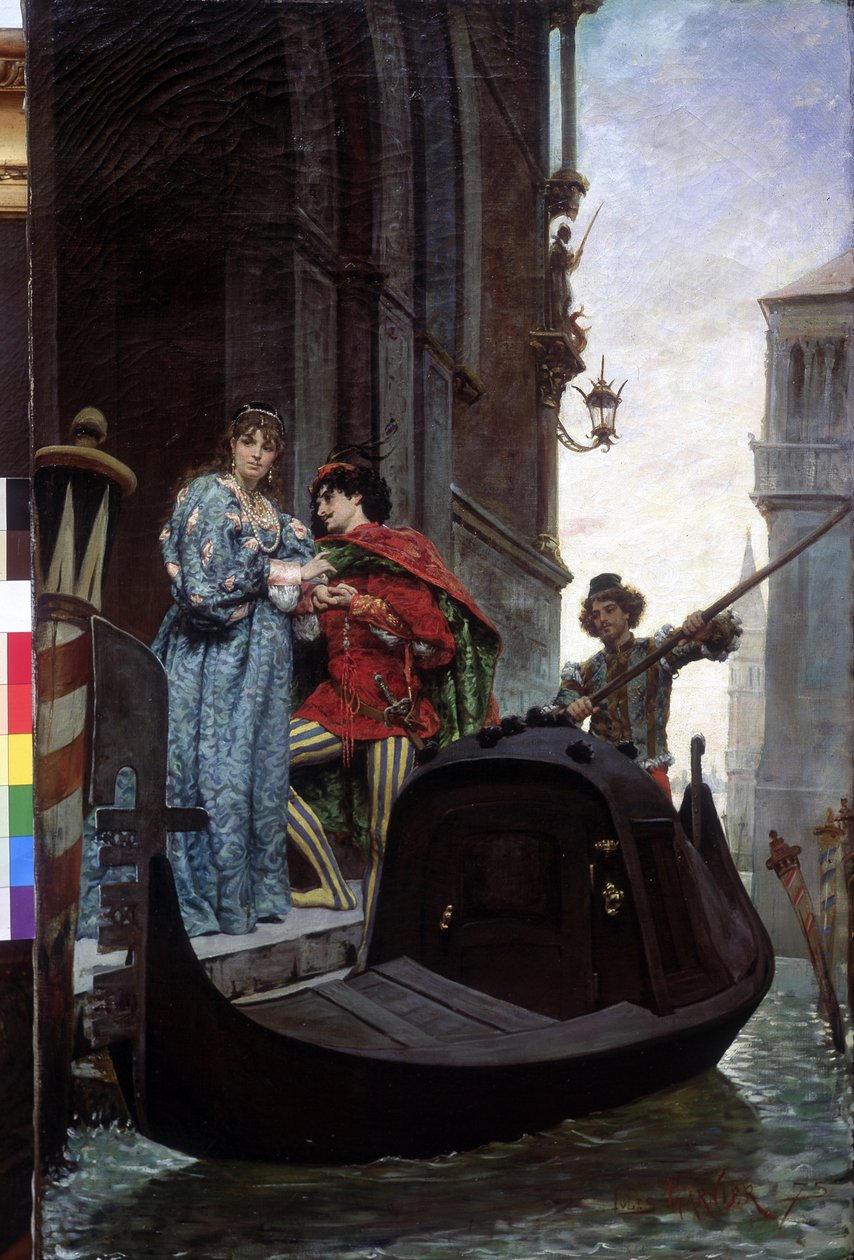 Avond in Venetië door Jules Arsene Garnier