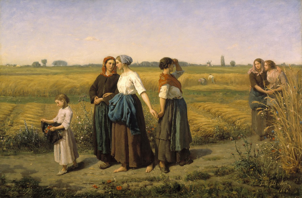 De Maaier door Jules Breton