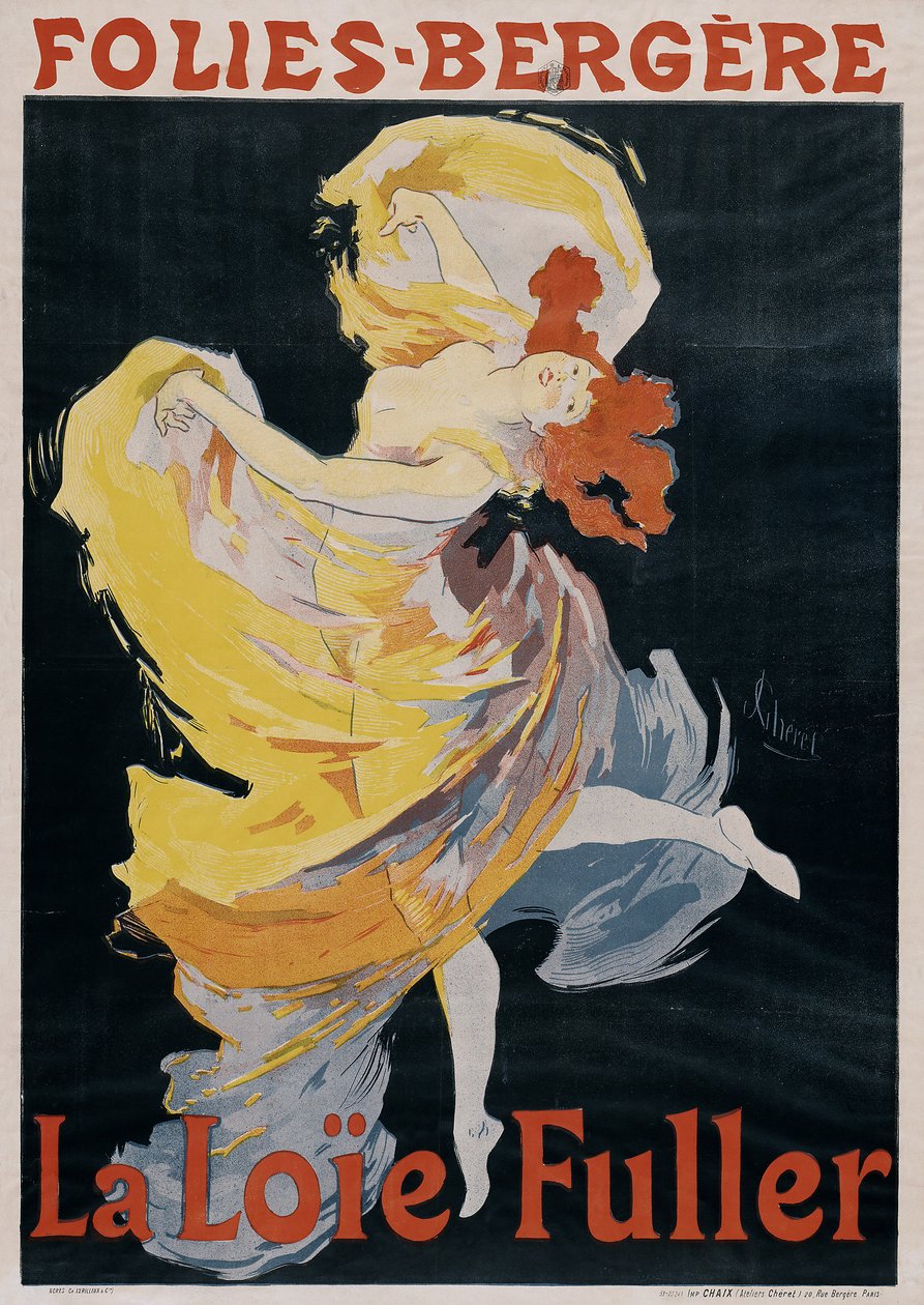 Loïe Fuller Poster door Jules Cheret