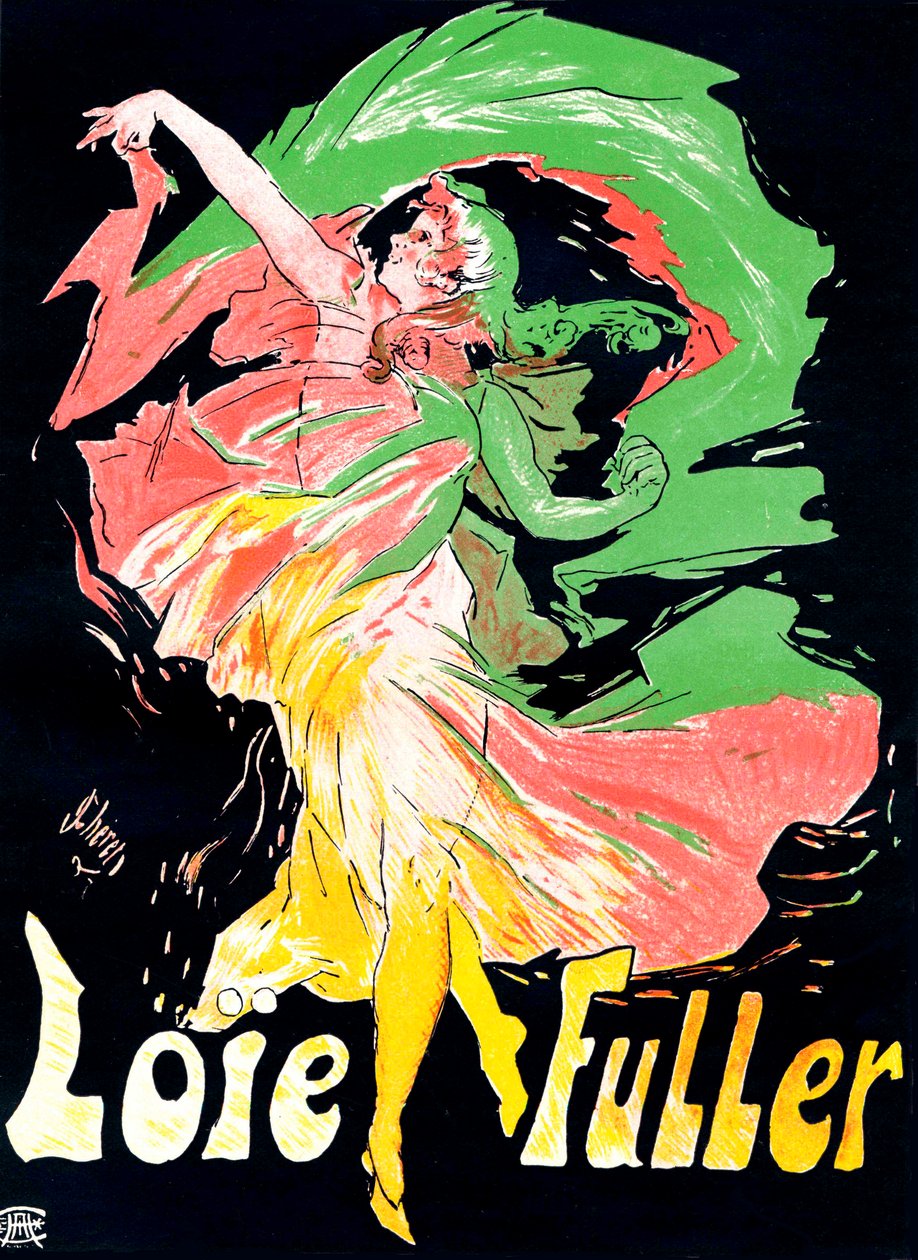 Loïe Fuller poster, 1897 door Jules Cheret
