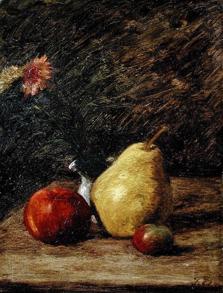 Stilleven met een Peer door Jules Dupré