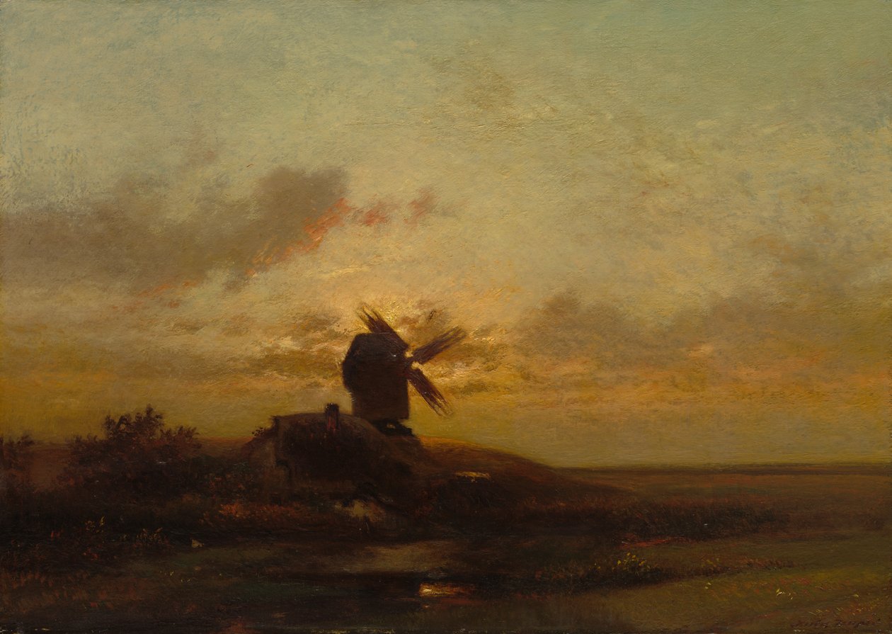 De molen door Jules Dupré
