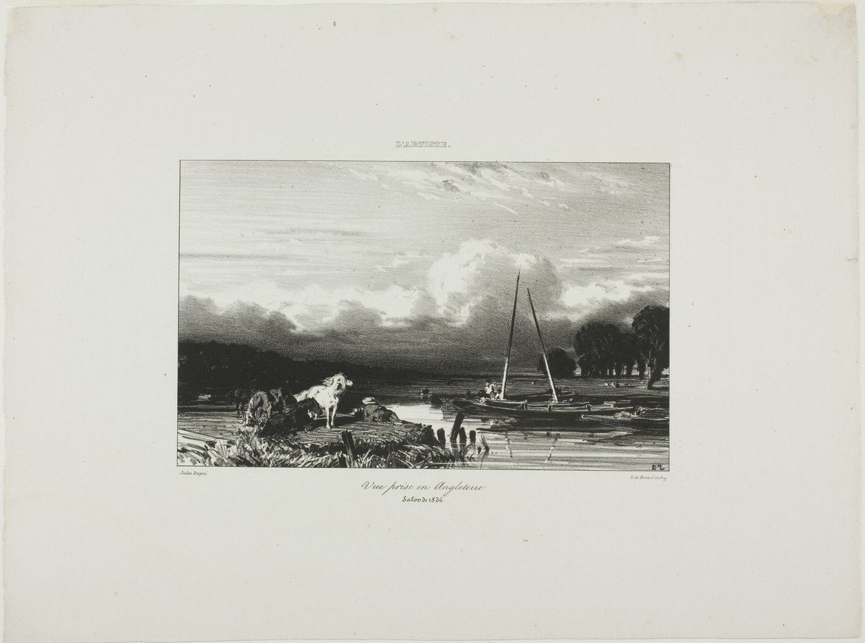 Uitzicht in Engeland door Jules Dupré