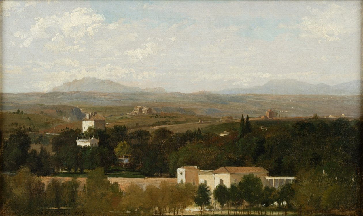 Uitzicht Bij Rome door Jules Emile Saintin
