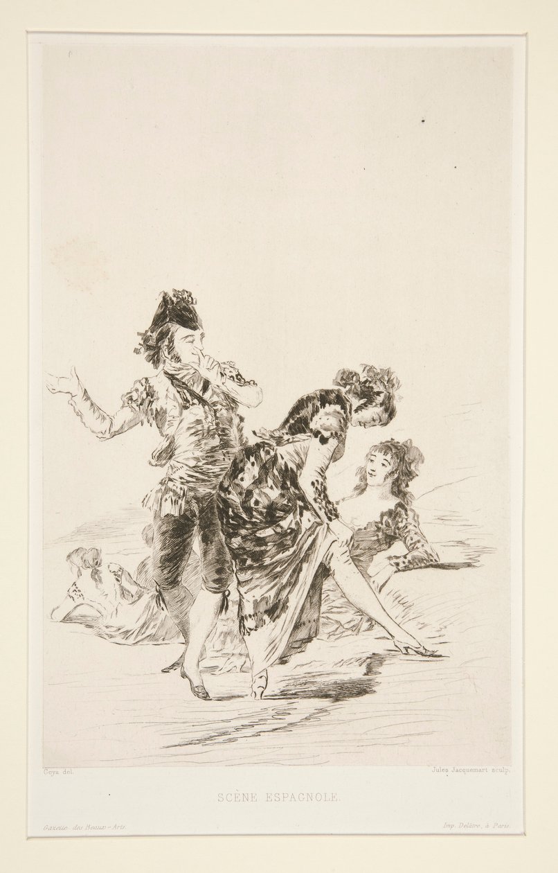Sc?ne espagnole (Spaanse Scène) door Jules Ferdinand Jacquemart