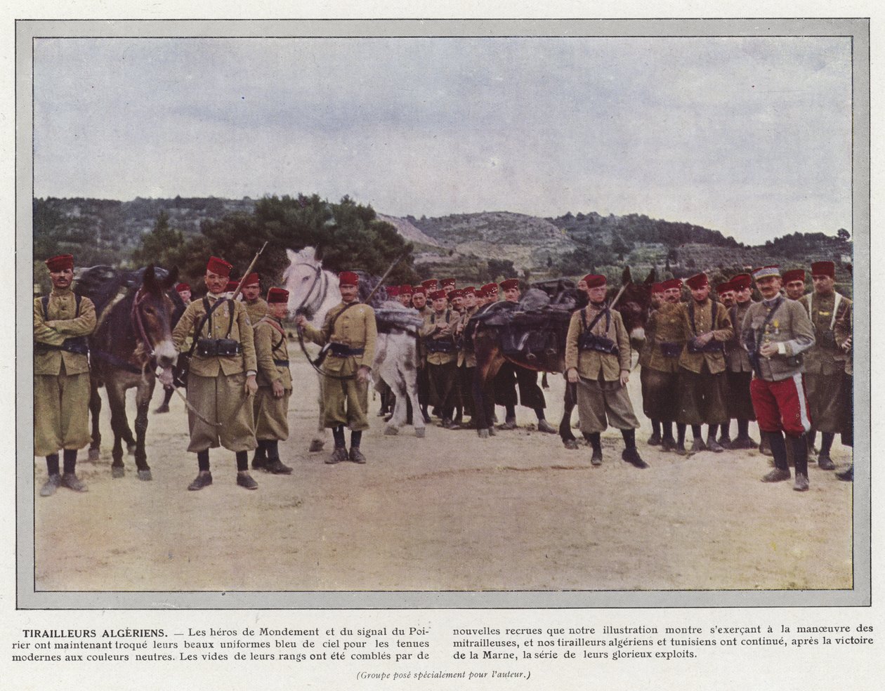 Algerijnse scherpschutters door Jules Gervais Courtellemont