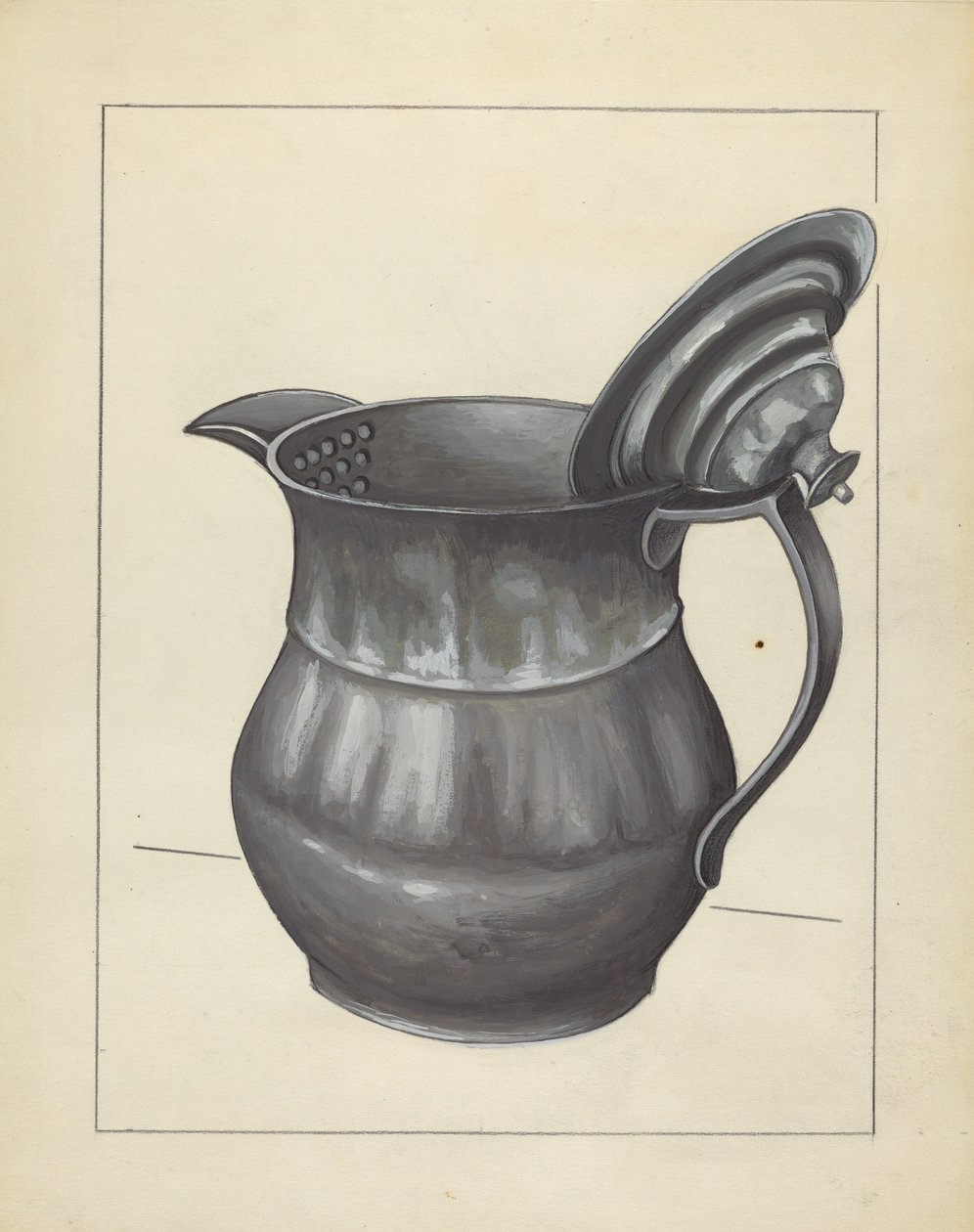 Zilveren Theepot, ca. 1936 door Jules Lefevere