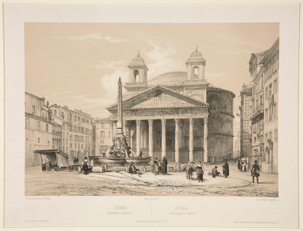 Rome, Pantheon door Jules Monthelier