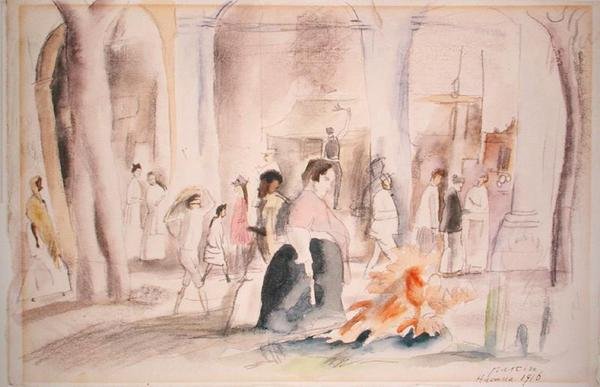 Havana door Jules Pascin