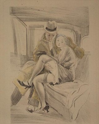 Spoorwegpret door Jules Pascin