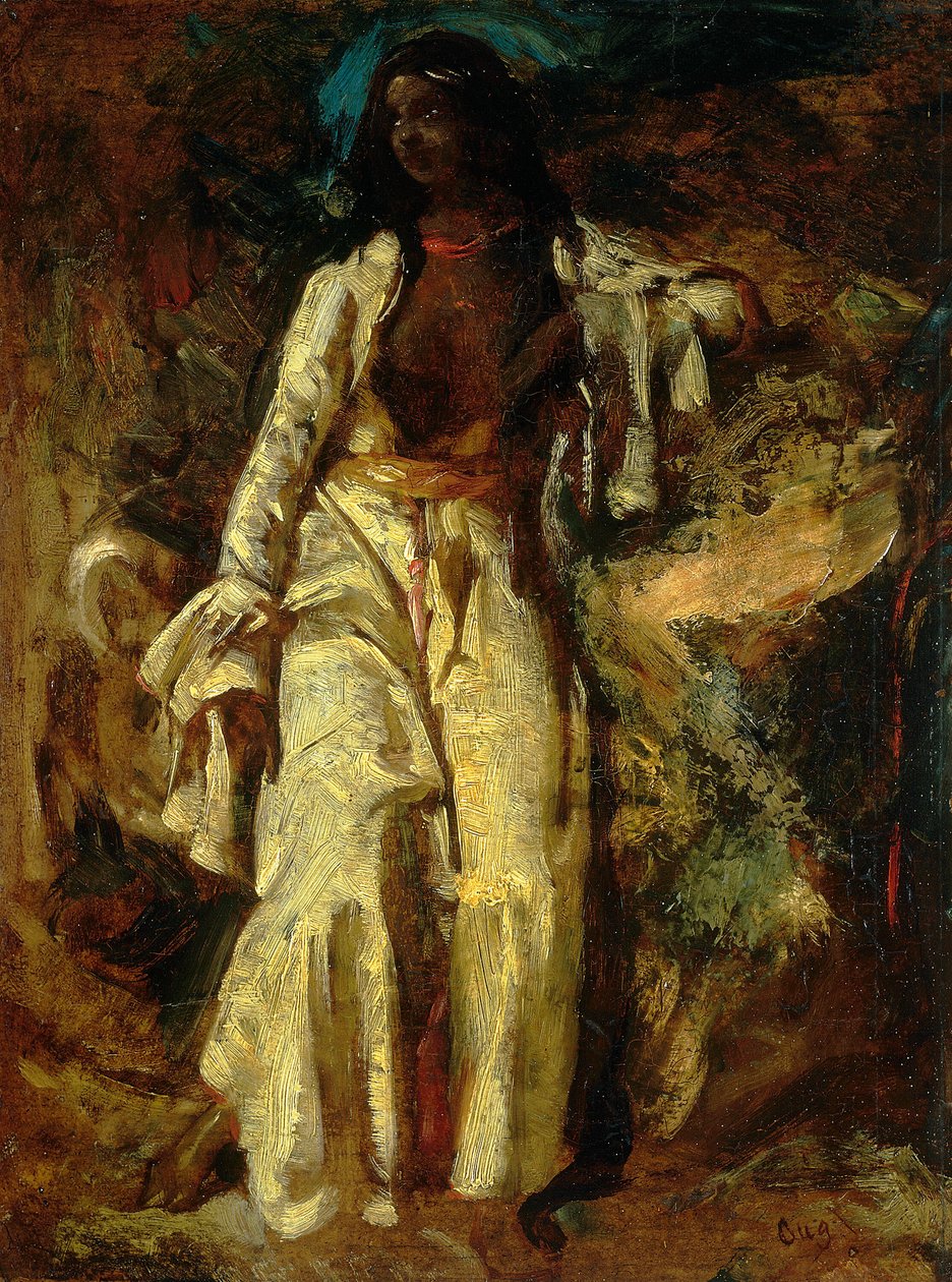 Nubische vrouw door Jules Robert Auguste