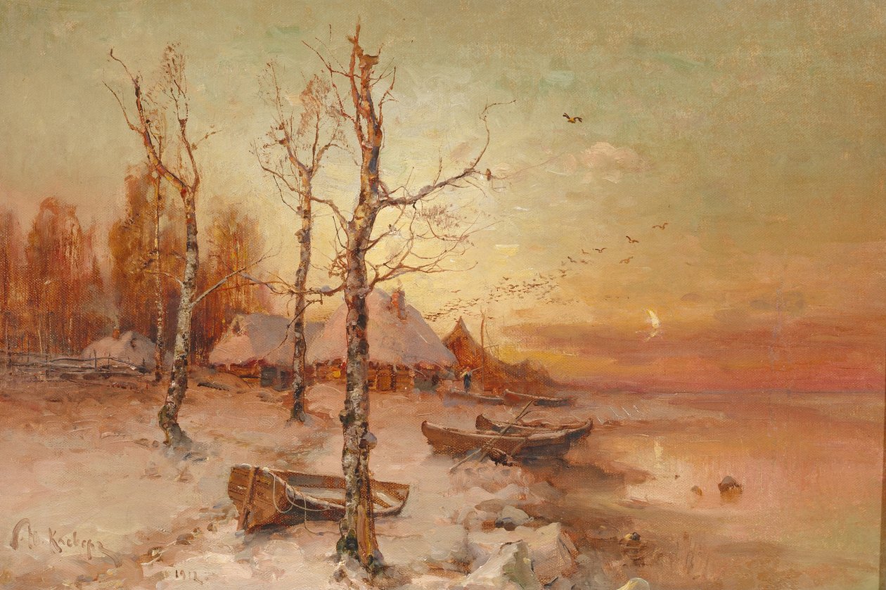 Landschap, 1912 door Juli Julievich Klever