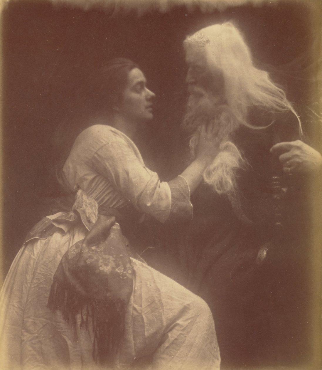 Vivien en Merlin door Julia Margaret Cameron