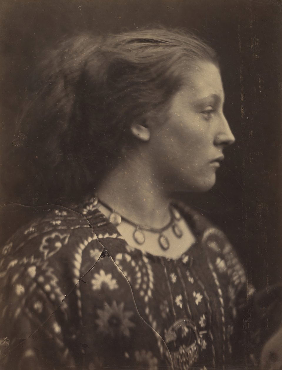 Sappho, 1865 door Julia Margaret Cameron