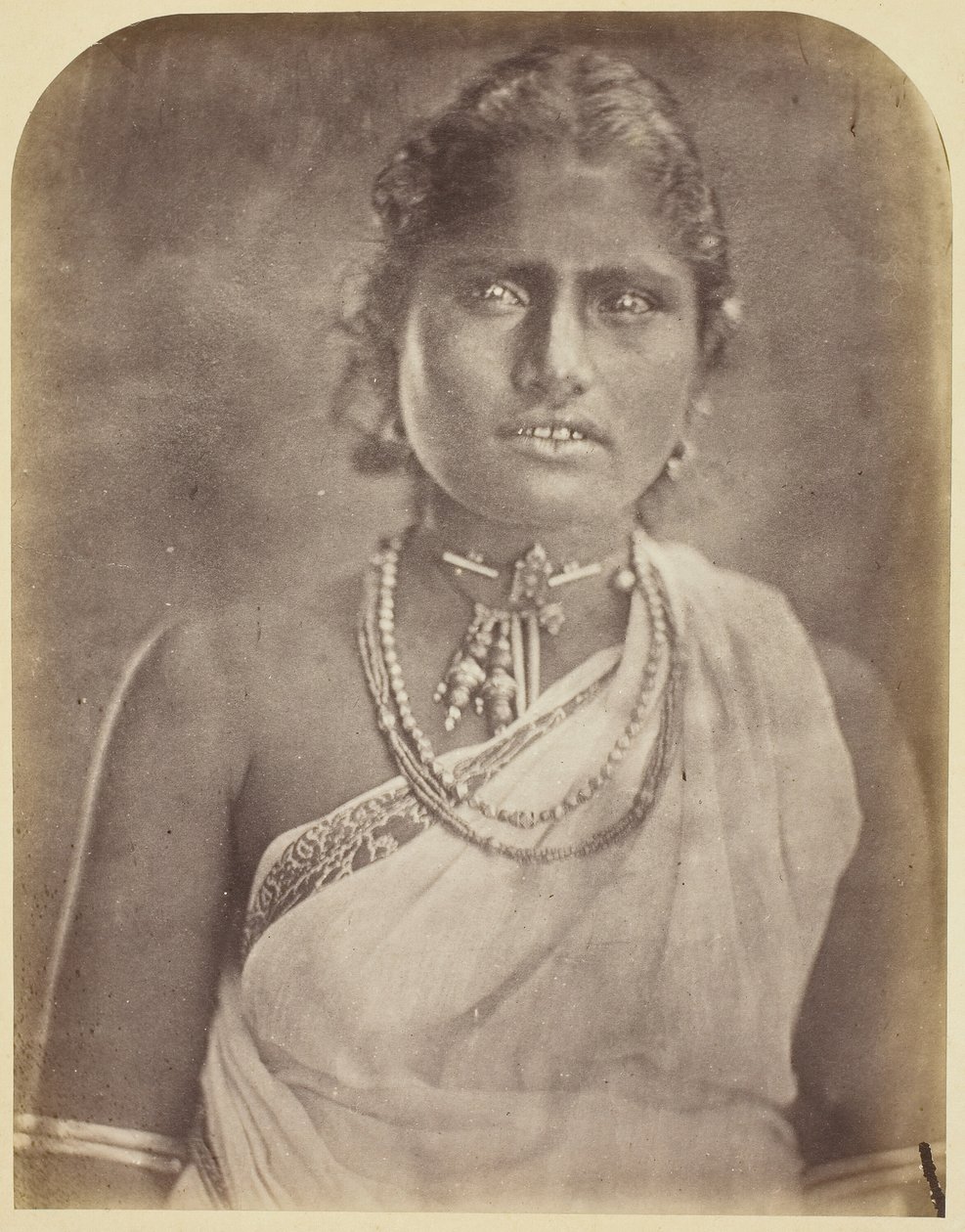 Singalese Vrouw door Julia Margaret Cameron