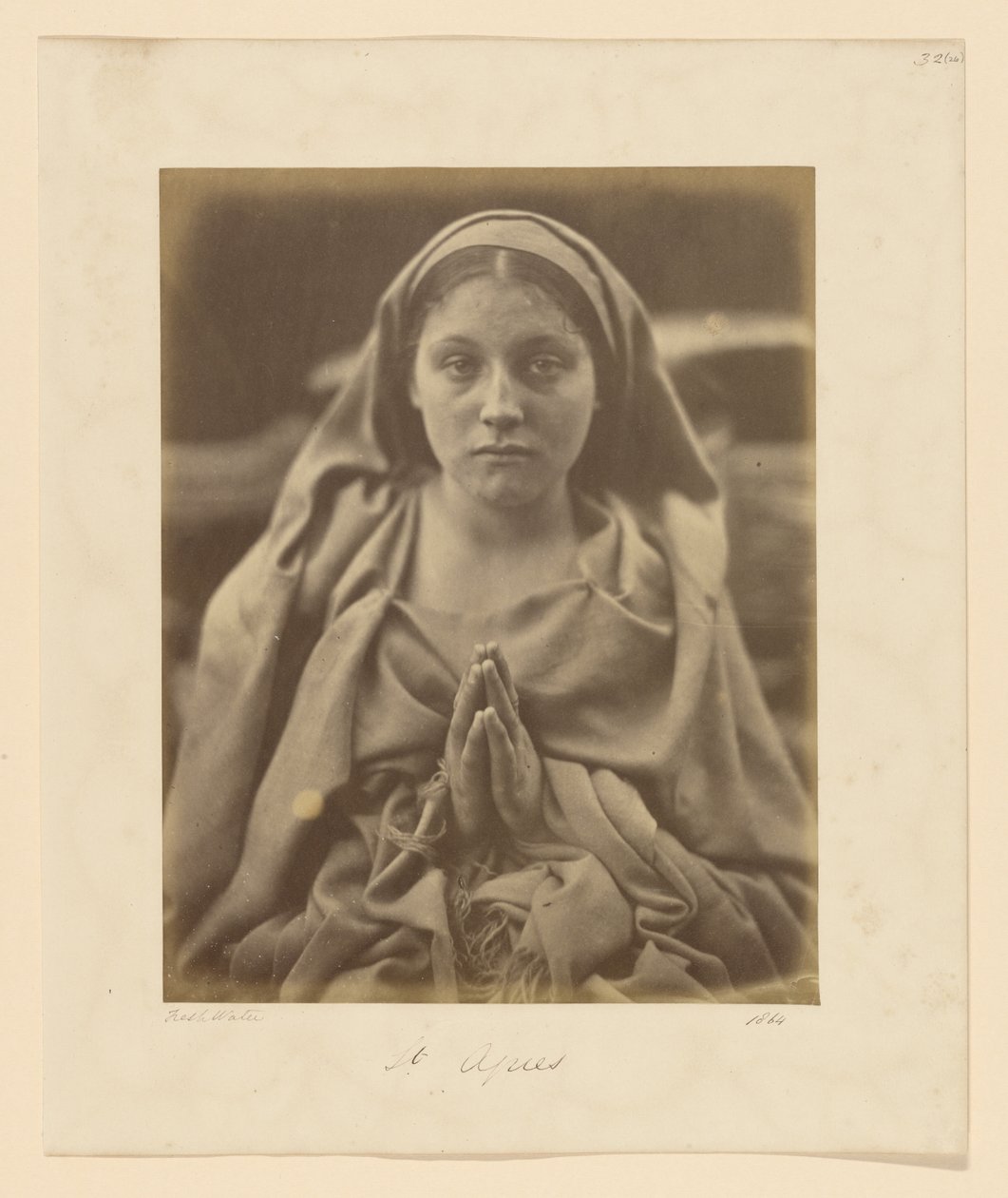 St. Agnes door Julia Margaret Cameron