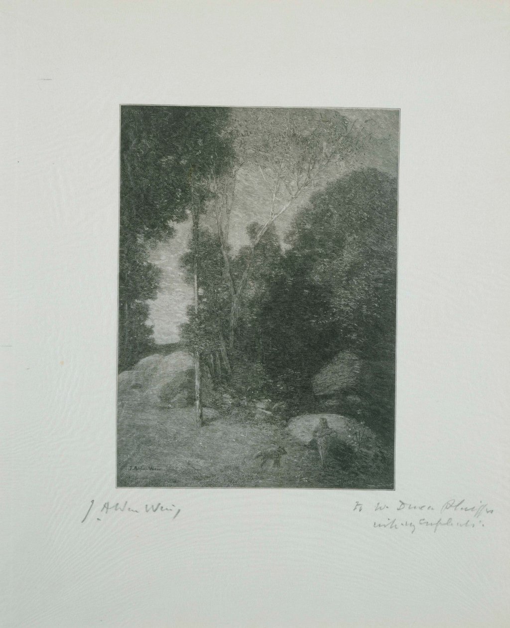 Pan en de Wolf door Julian Alden Weir