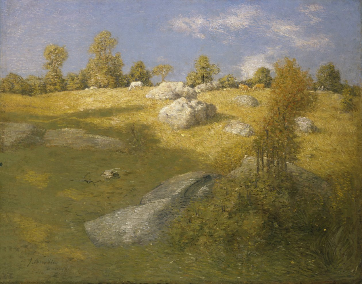 Hoogland Weide, ca. 1905 door Julian Alden Weir