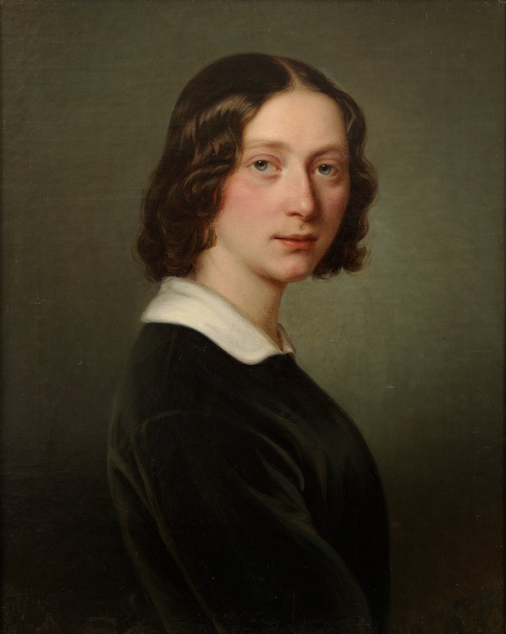Ests: "Portret van M. Keller". door Julie Wilhelmine Hagen Schwarz