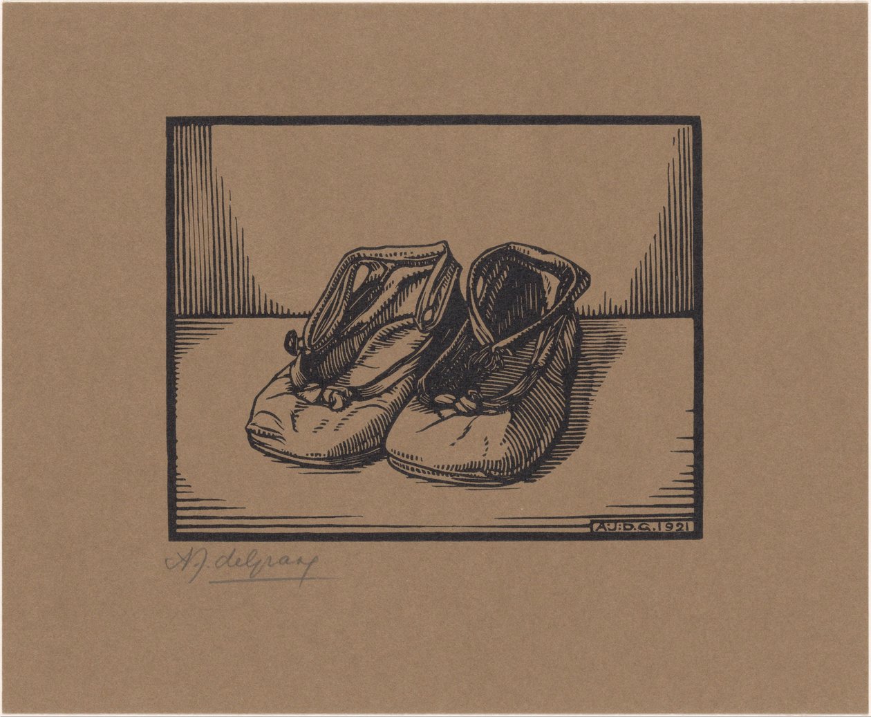 Paar schoenen door Julie de Graag (signed by artist)