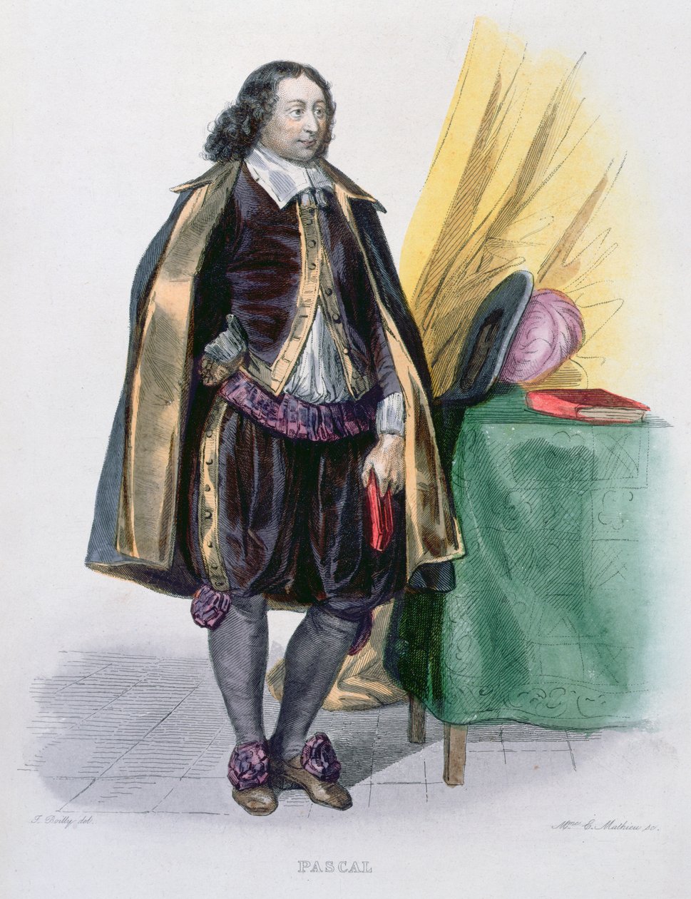Blaise Pascal (1623-62), 1841 door Julien Leopold Boilly