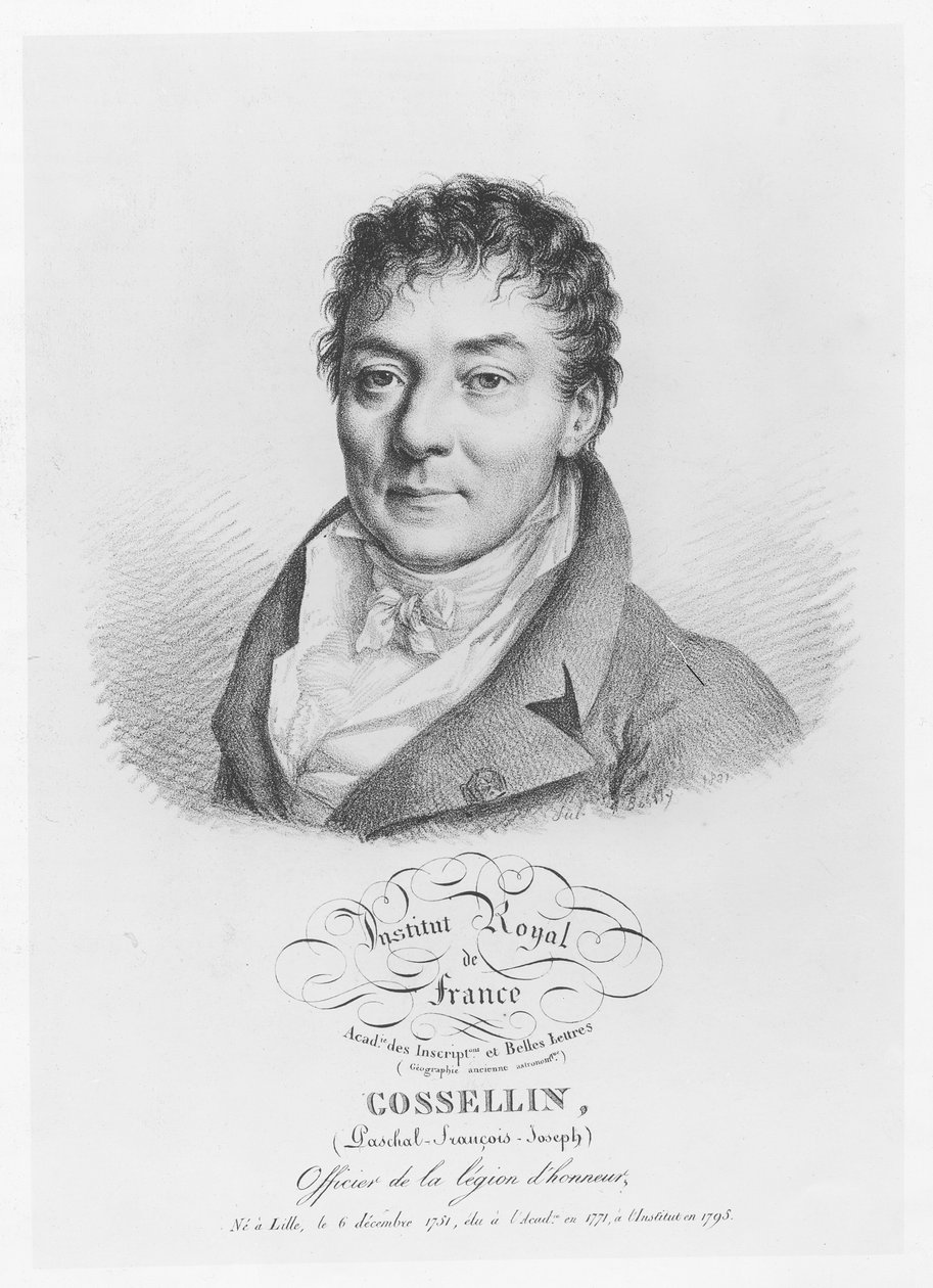 Portret van Pascal Joseph François Gosselin, 1821 door Julien Leopold Boilly