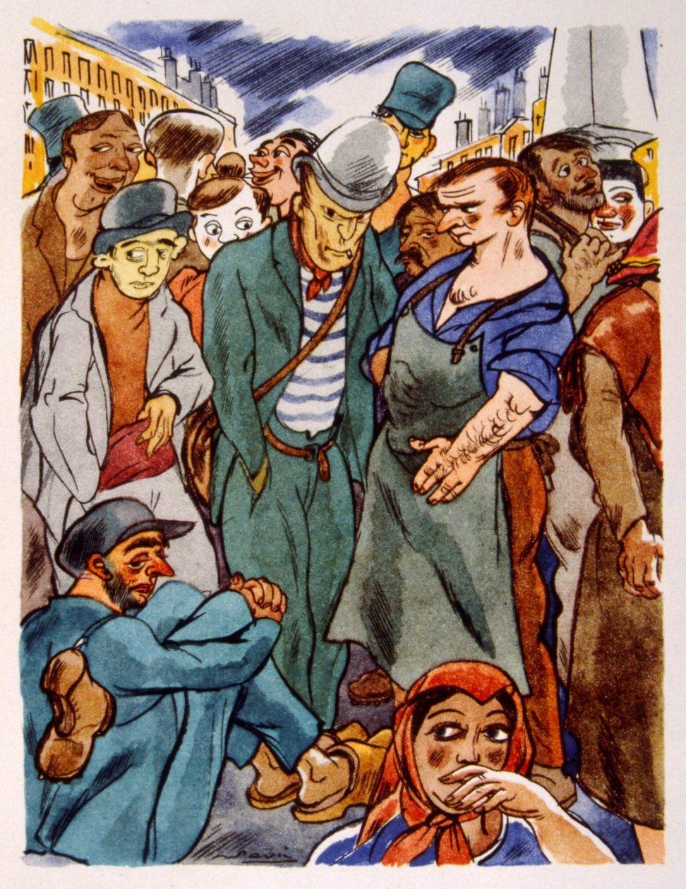 Franse wijngaard 1944 door Julien Pavil