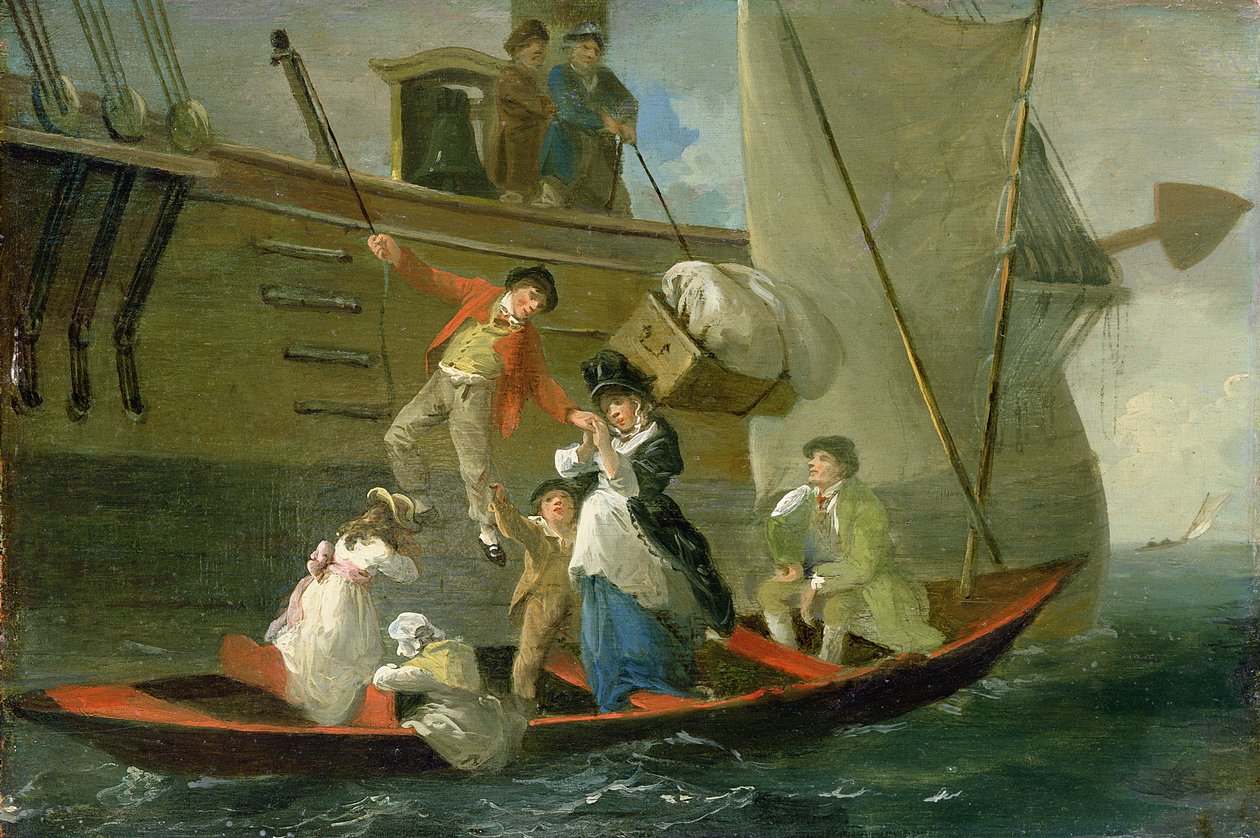 Afscheid van een Getrouwde Zeeman, ca. 1800 door Julius Caesar Ibbetson