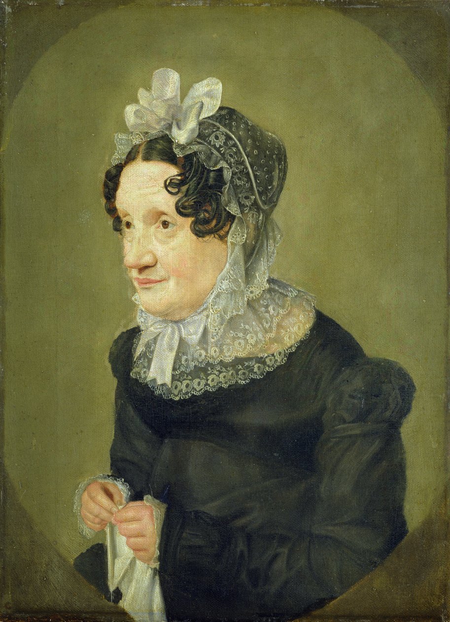 Katharina Oldach, de tante van de kunstenaar, 1824 door Julius Oldach