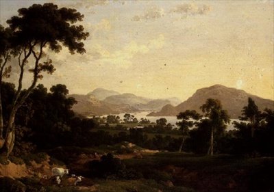 Ullswater: vanuit Gowbarrow Park door Julius Caesar Ibbetson
