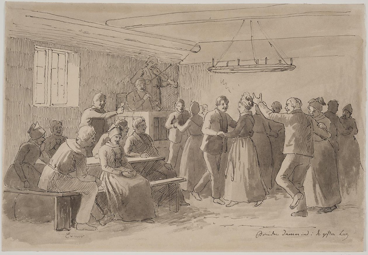 De Bruid Danst in de Kring van de Getrouwden door Julius Exner