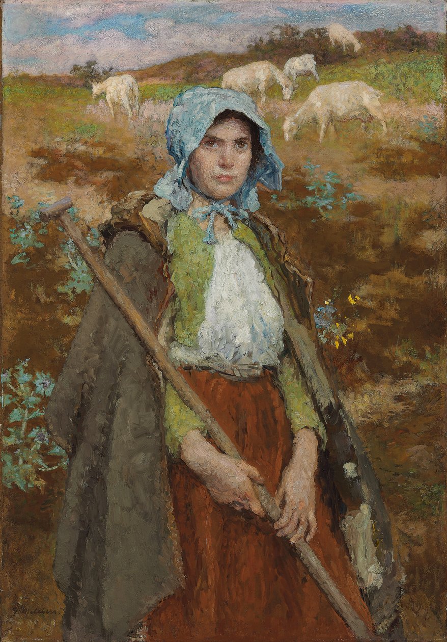 De Geitenhoeder door Julius Gari Melchers