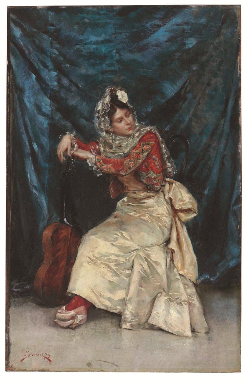 De Gitaarspeler door Julius Leblanc Stewart