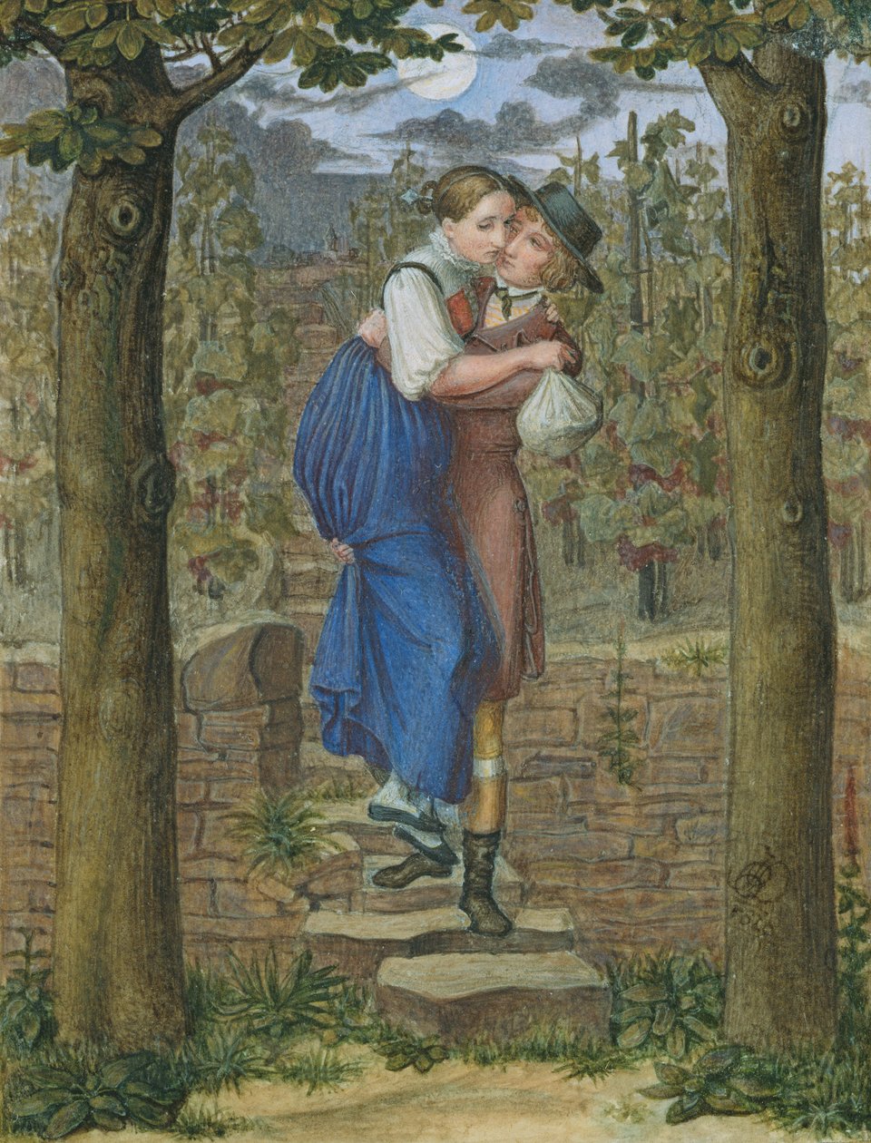 Hermann en Dorothea, 1828 door Julius Oldach