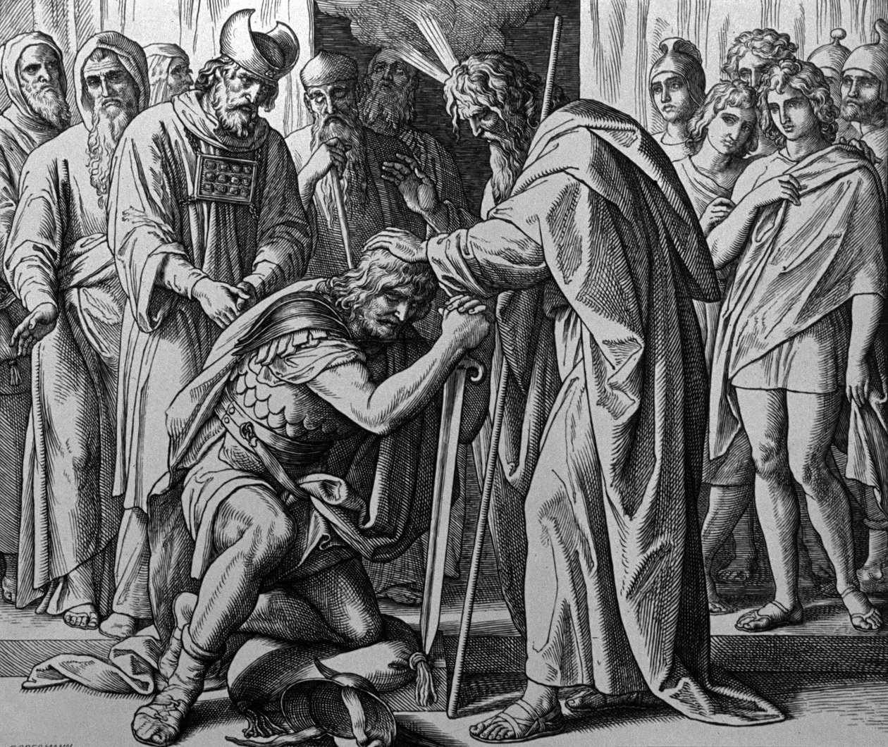 Mozes en Jozua door Julius Schnorr von Carolsfeld