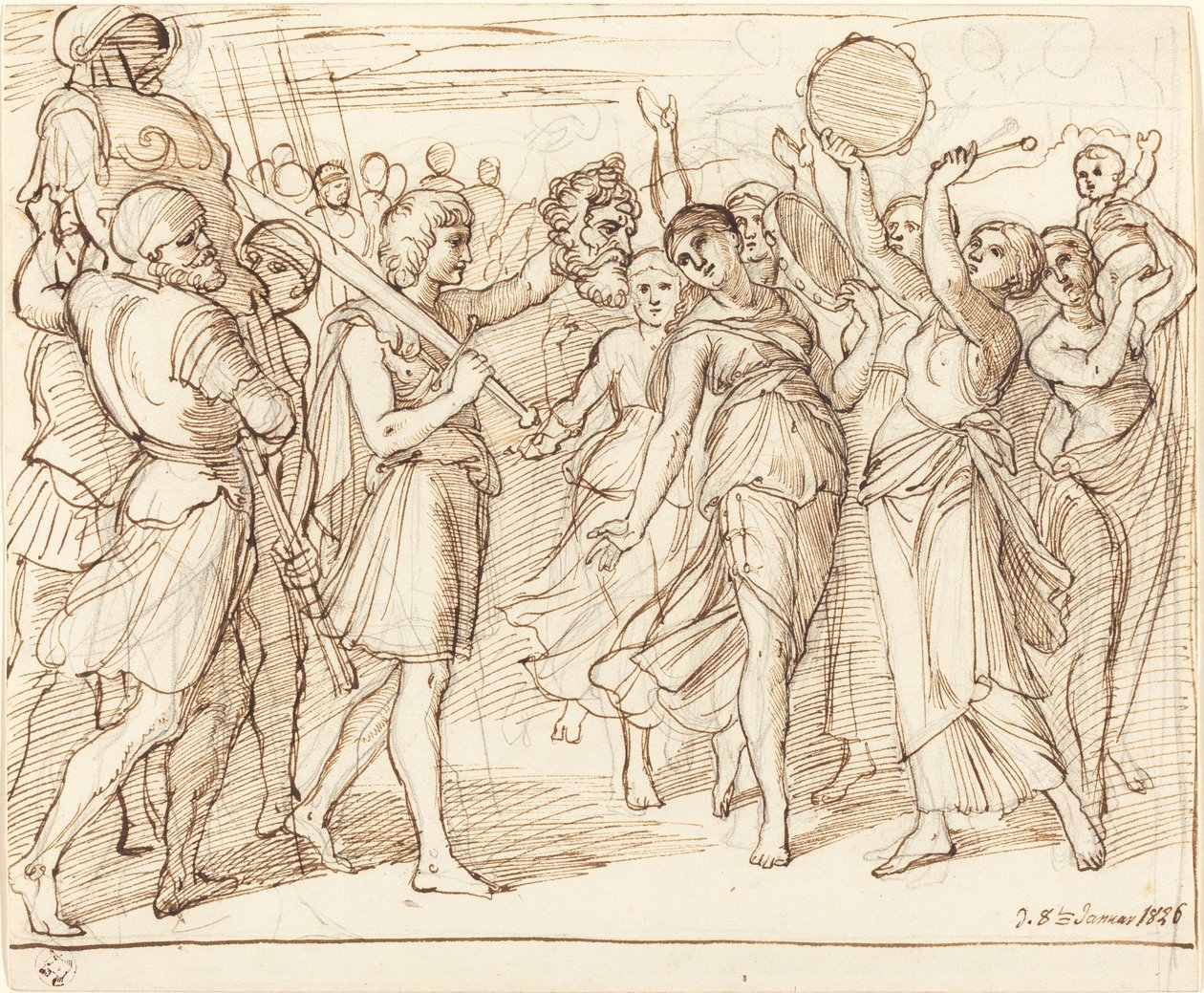 De Triomf van David door Julius Schnorr von Carolsfeld