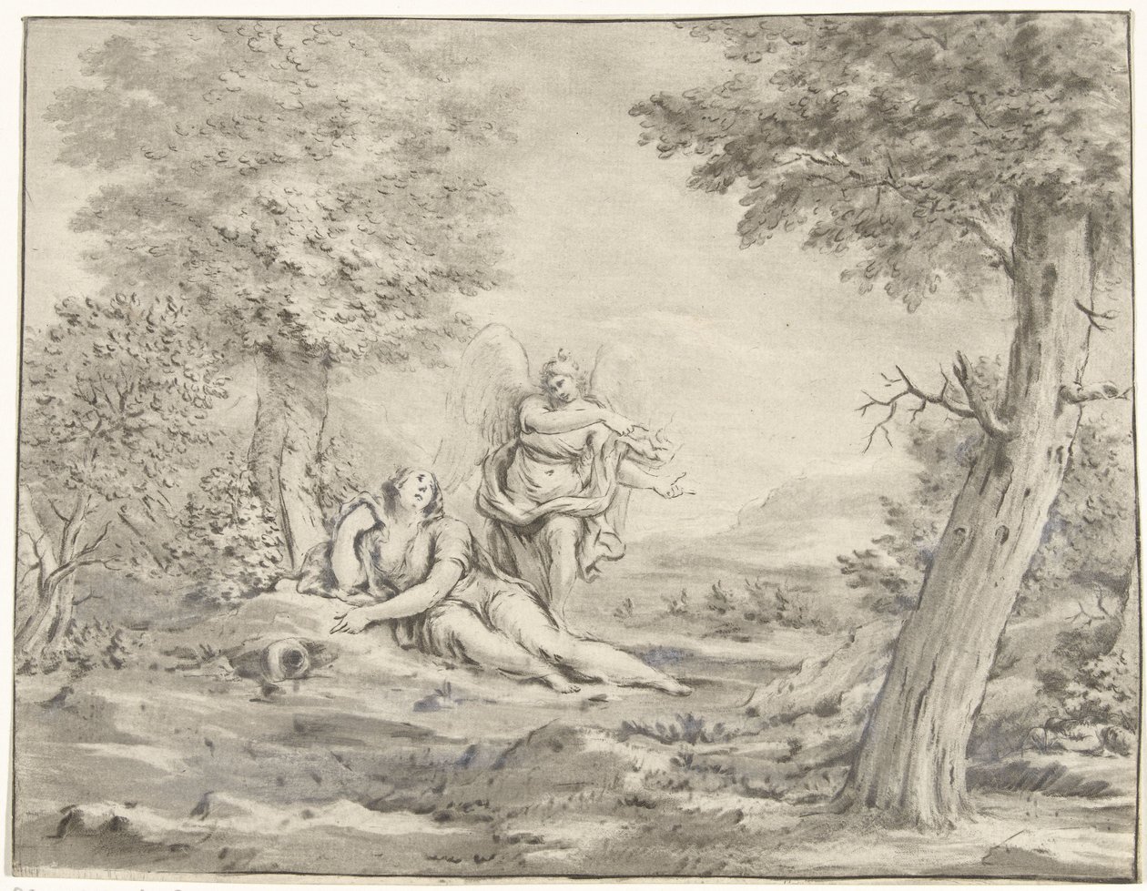 Hagar in de woestijn door Jurriaan Cootwijck